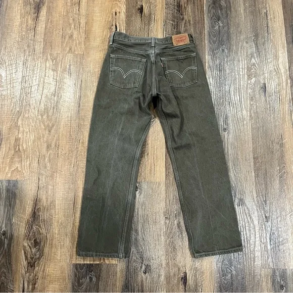 Levi's 501 Men's Jeans 31x30, Brown, Button Fly, Straight Leg, Denim - Picture 2 of 9